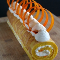 Carrot Soufflé Swiss Roll